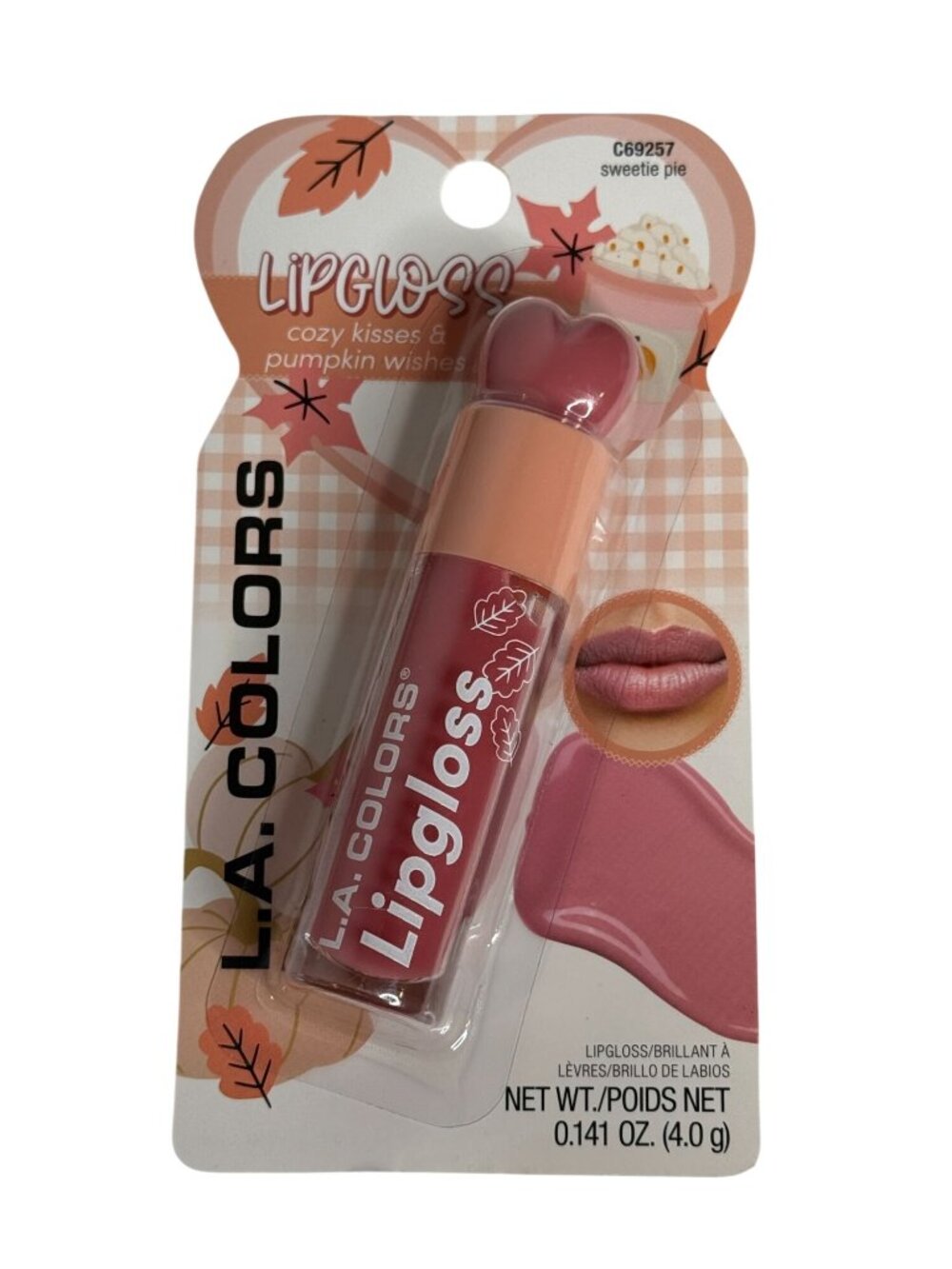 L.A. Colors Sweetie Pie Lip Gloss C69257 Fall Cozy Kisses